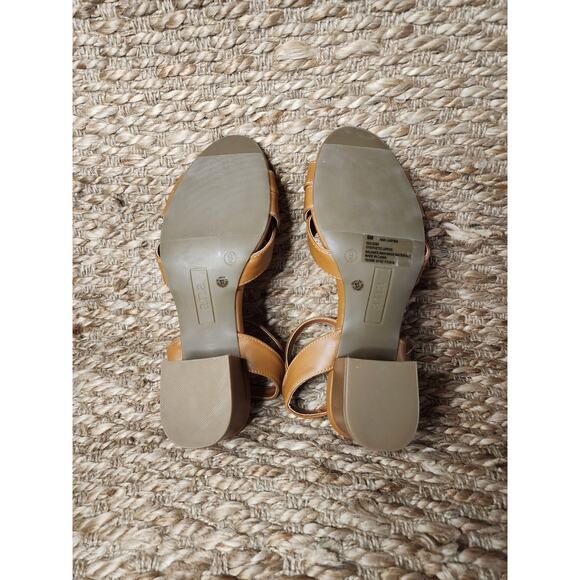 A.N.A A New Approach Sandals Women's 9 M Ana Luster Cognac Shoes New - Picture 9 of 10